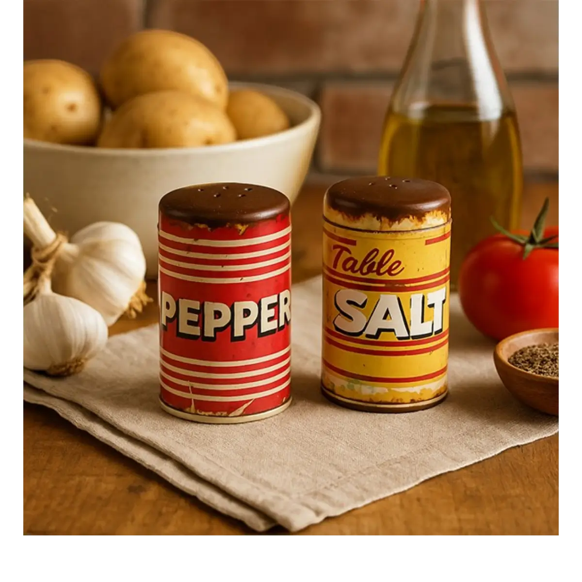 Ceramic salt pepper shakers