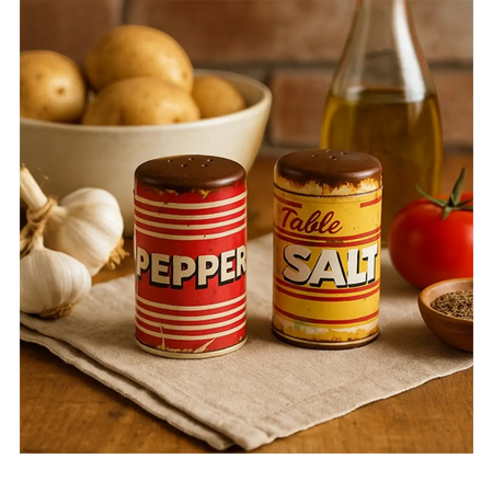 Ceramic salt pepper shakers