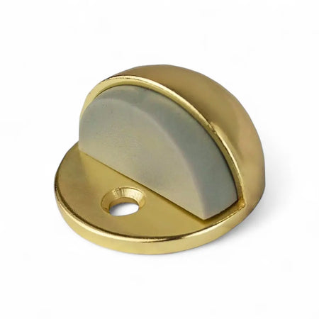 Solid Brass Round Door Stopper (Single)