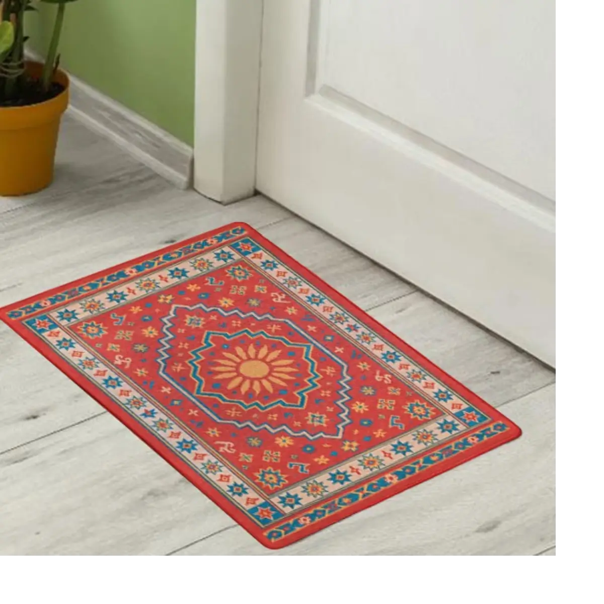 Ethnic pattern floor mat