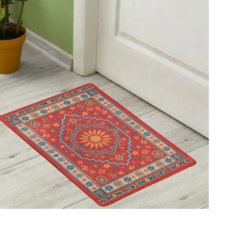 Ethnic pattern floor mat