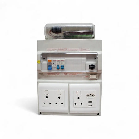Lesco Ready Board 16Amp Dbl/Iec With Bulk Head Distribution Board
