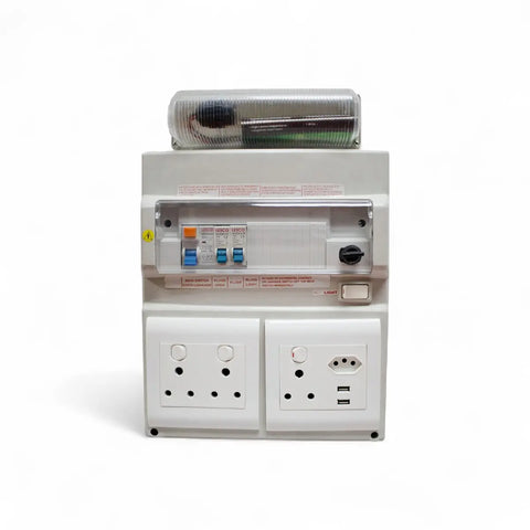 Lesco Ready Board 16Amp Dbl/Iec With Bulk Head Distribution Board