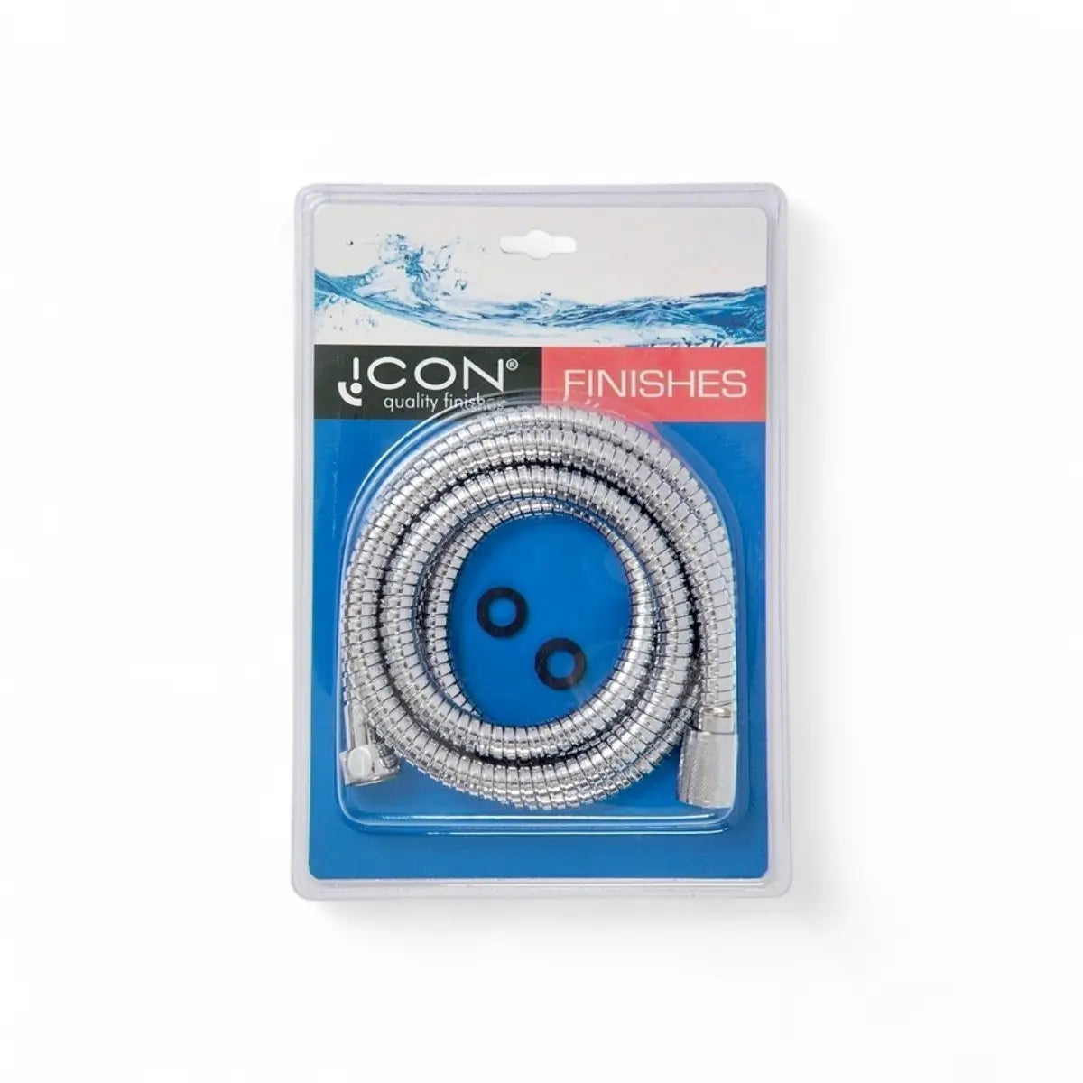 Chrome Flexible Hose - 1800mm X 1/2" X 1/2"