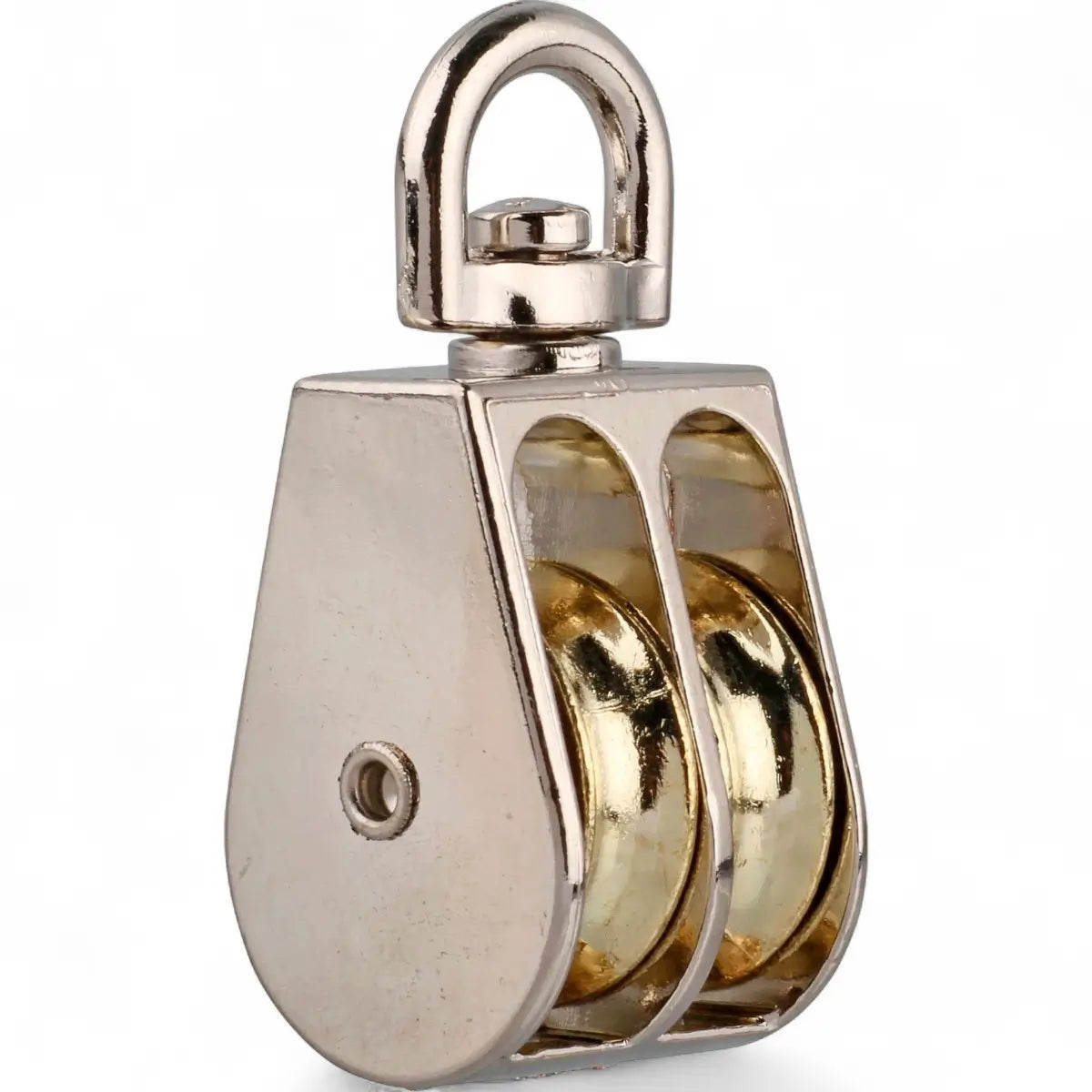 Nickel Plated Double Swivel Pulley - 38mm (Single)