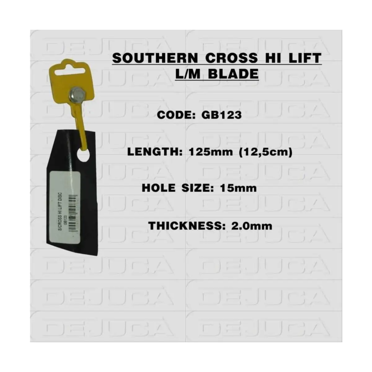 Hi lift lawnmower blade