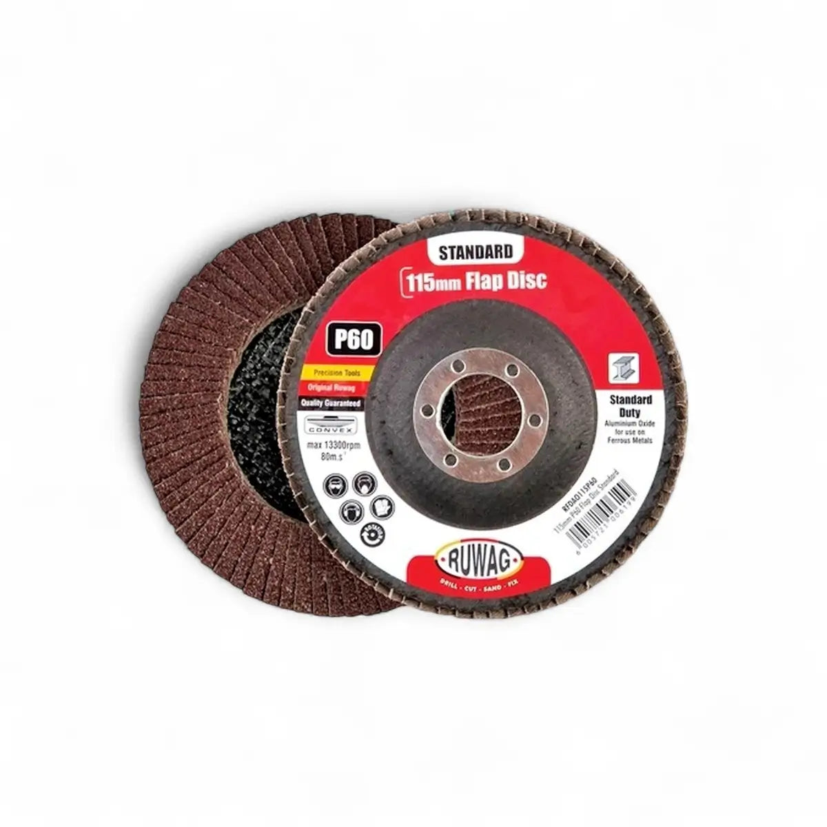Standard Abrasive Flap Disc (P40 Grit) - 180mm (Each)
