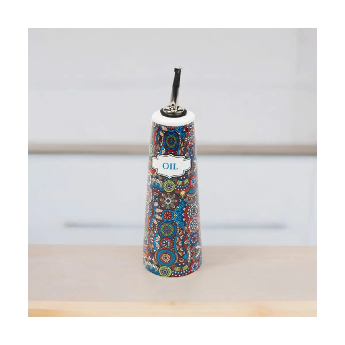 Ceramic oil dispenser bottle