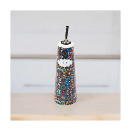 Ceramic oil dispenser bottle