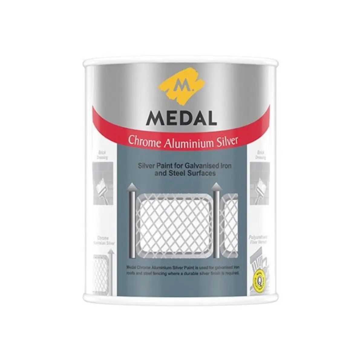 Medal Chrome Aluminium Silver - Al's Hardware