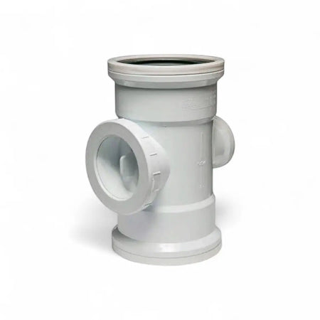 110mm X 50mm Soil/Vent Single Reducing Junction With Inspection Eye