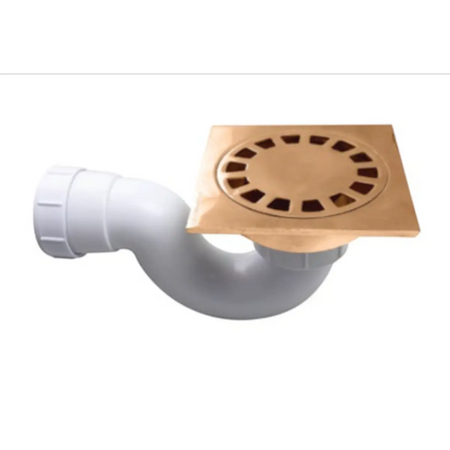 Rose gold shower trap