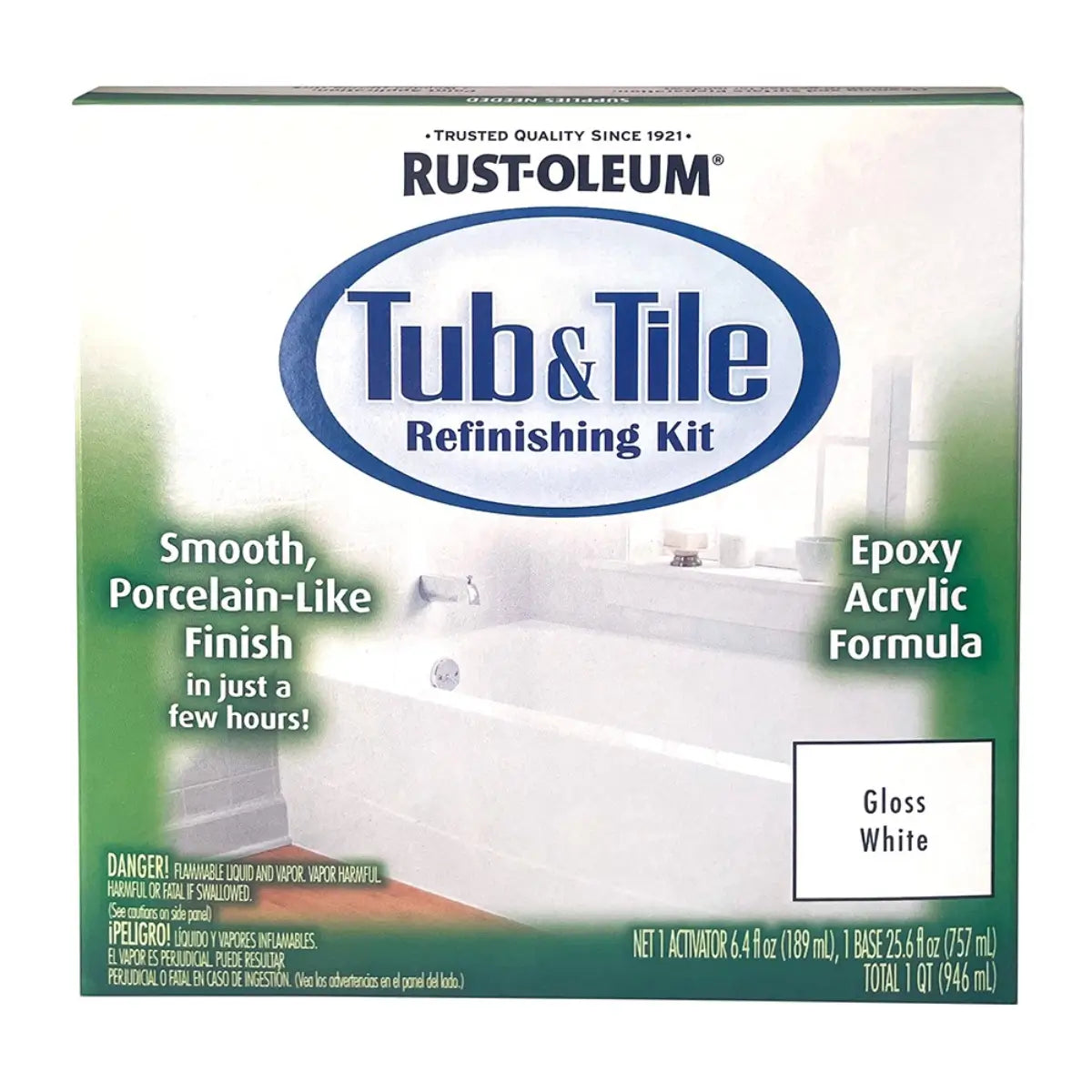 White tub tile refinishing kit