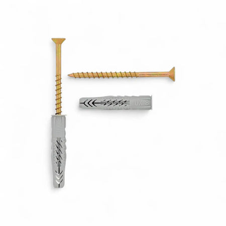 Fischer Duopower Plugs & Screws Builders' Pack Duopower 8 Duopower Plugs & Screws
