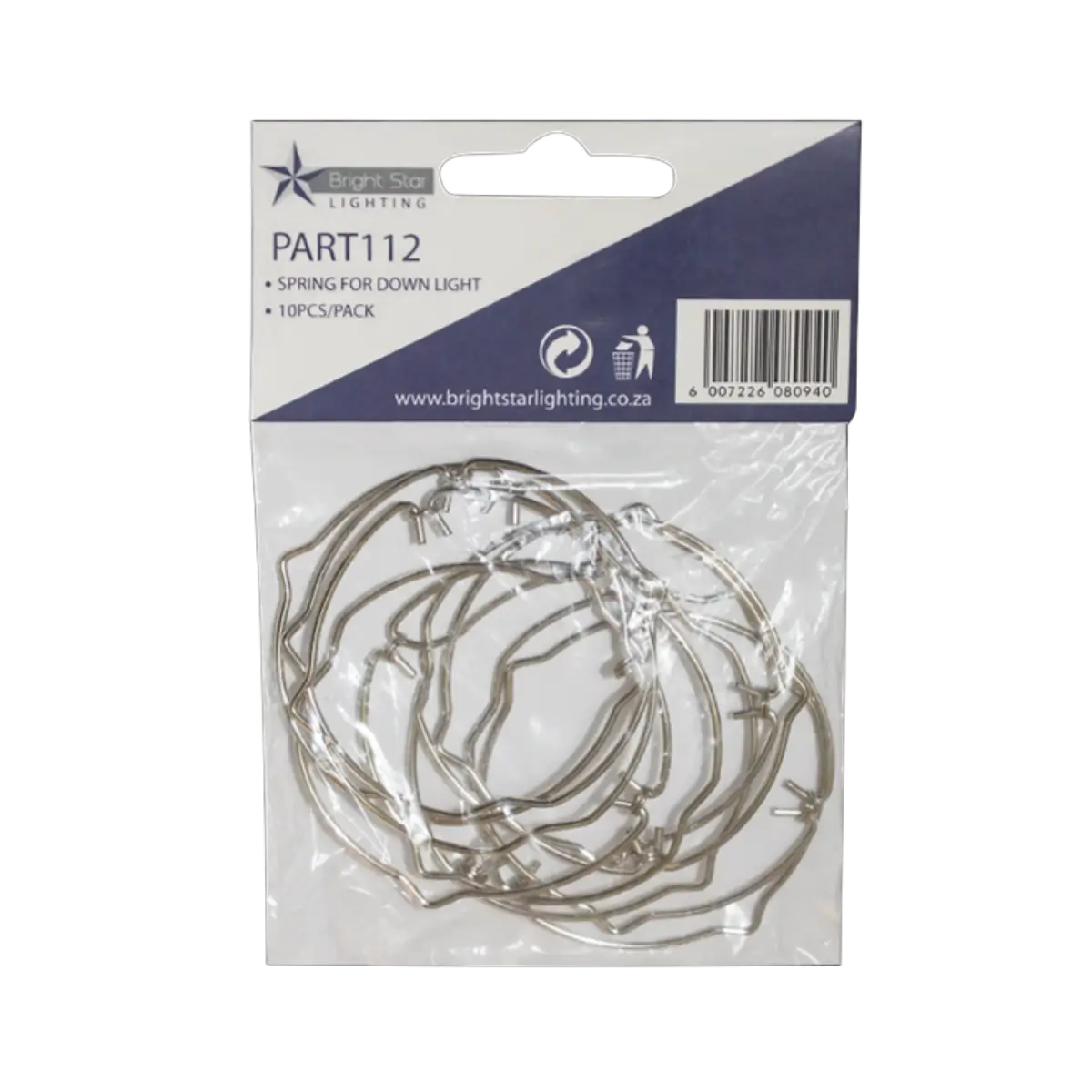 Downlight mounting springs pack
