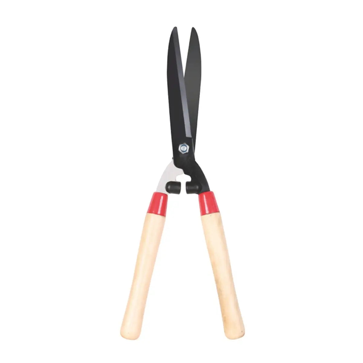 Wood handle hedge shears