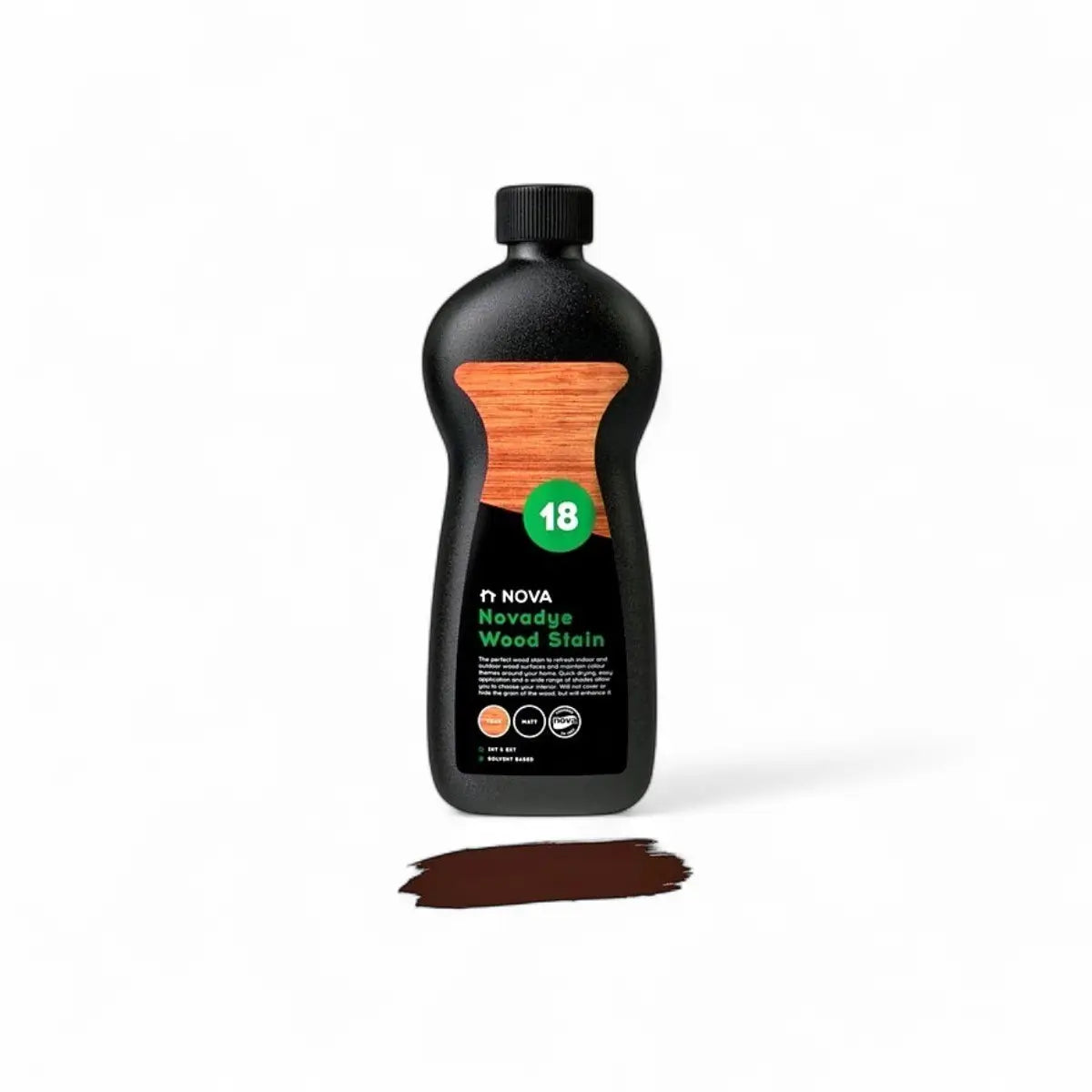 Nova 18 Novadye Wood Stain - Teak - 500ml