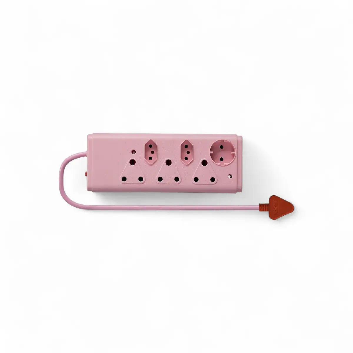 Lesco 6 Way Surge Coral Multi Plug Adaptor