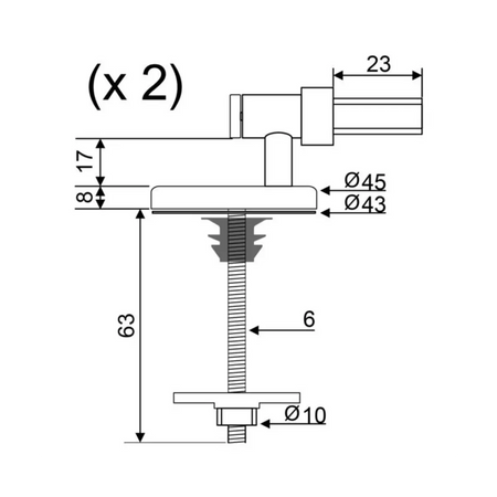 Soft close toilet hinge kit