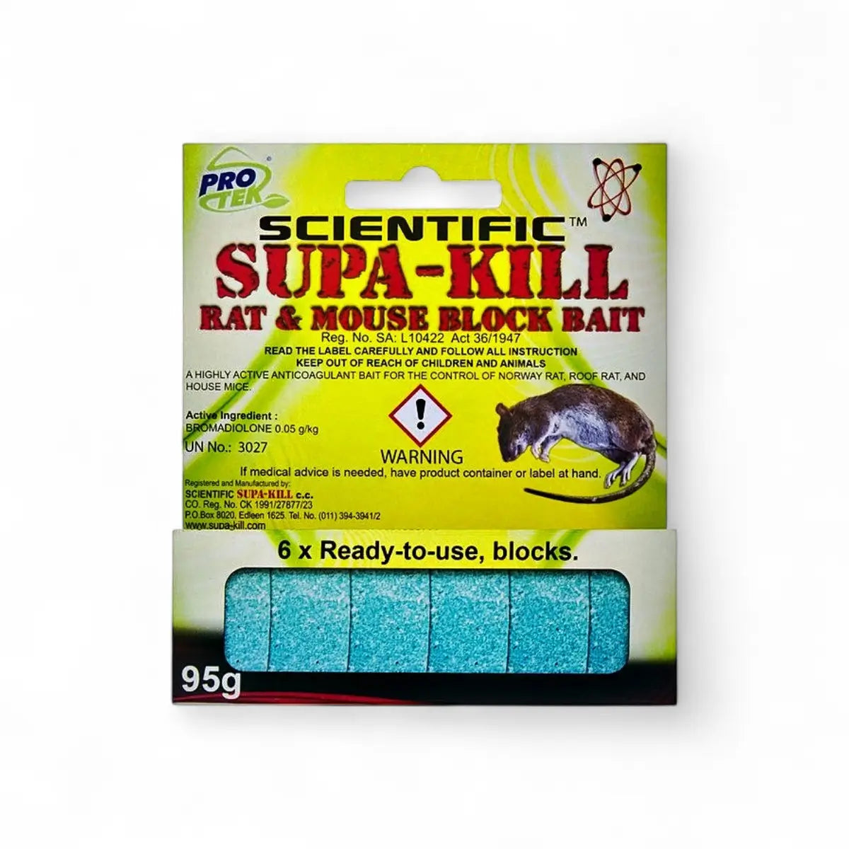 Protek Supa-Kill Blocks 95G Rodent Repellent