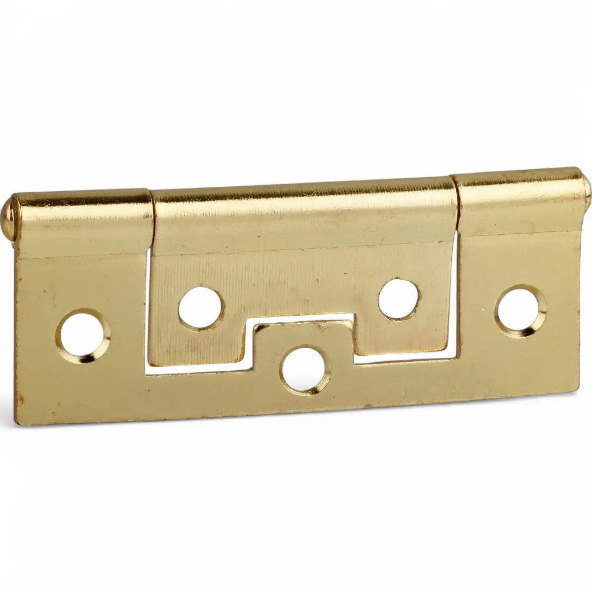 Brass Plated Flush Hinge (2-Pack)