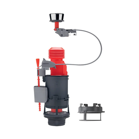 Dual flush extension with adapter