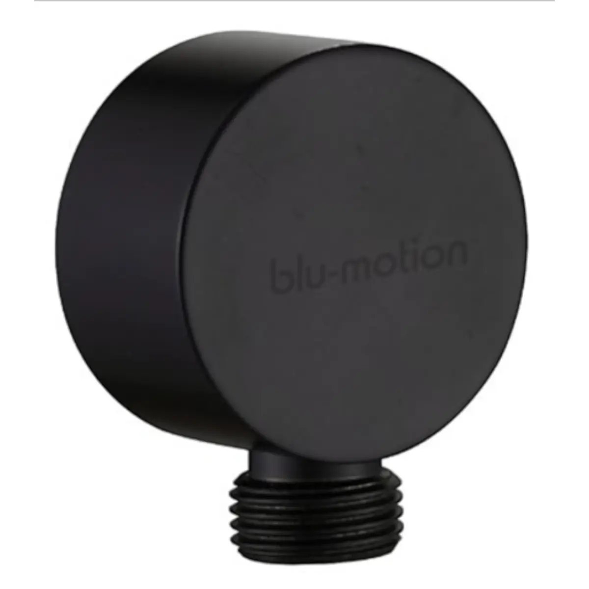 Black brass shower wall elbow