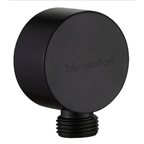 Black brass shower wall elbow