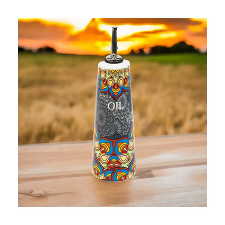 Ceramic oil dispenser bottle