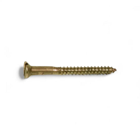 Brass Plated Wood Screw (10-Pack)