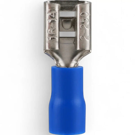 Pre-Insulated Female Disconnect Terminal - Blue (25-Pack)