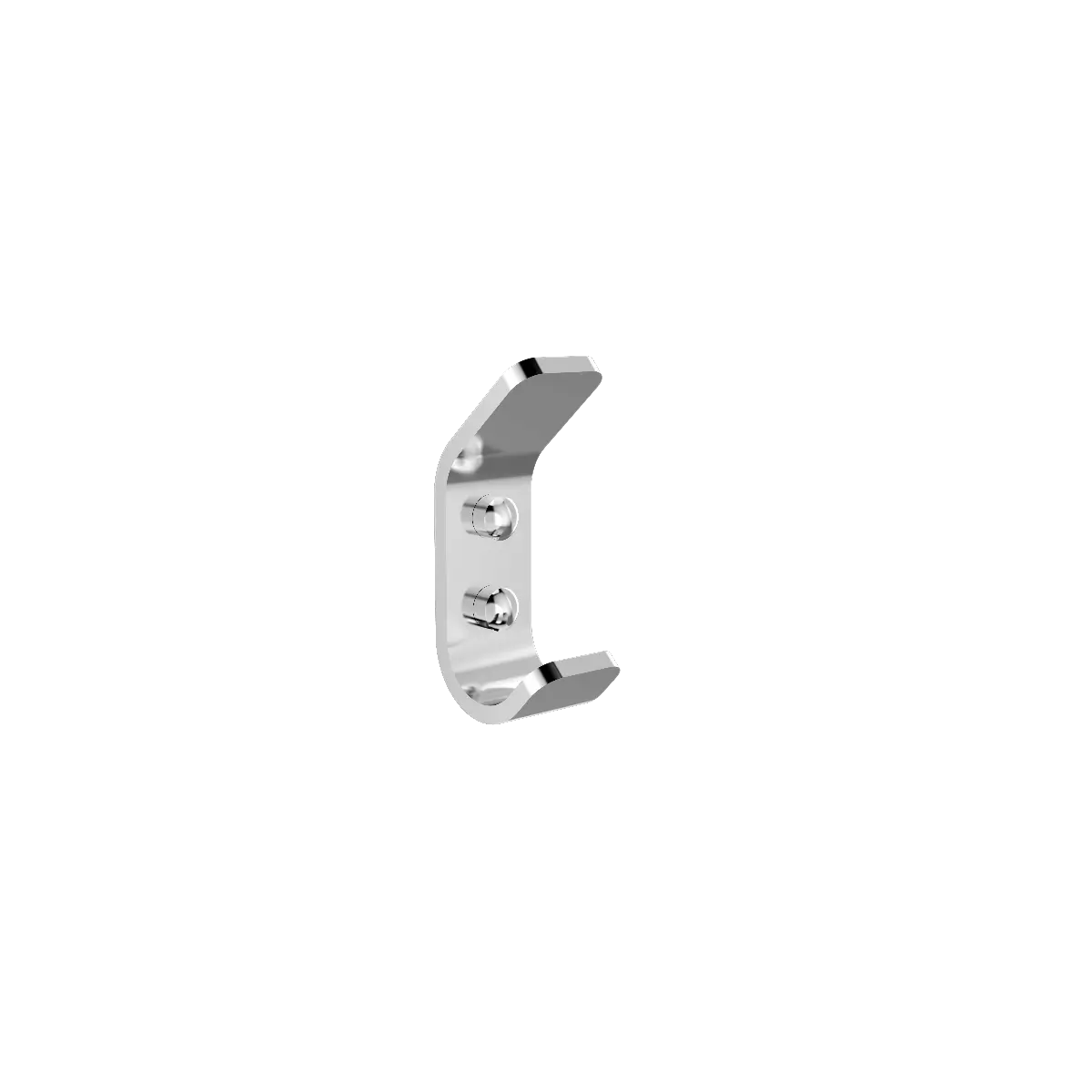 Onyx silver towel hook