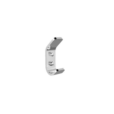 Onyx silver towel hook