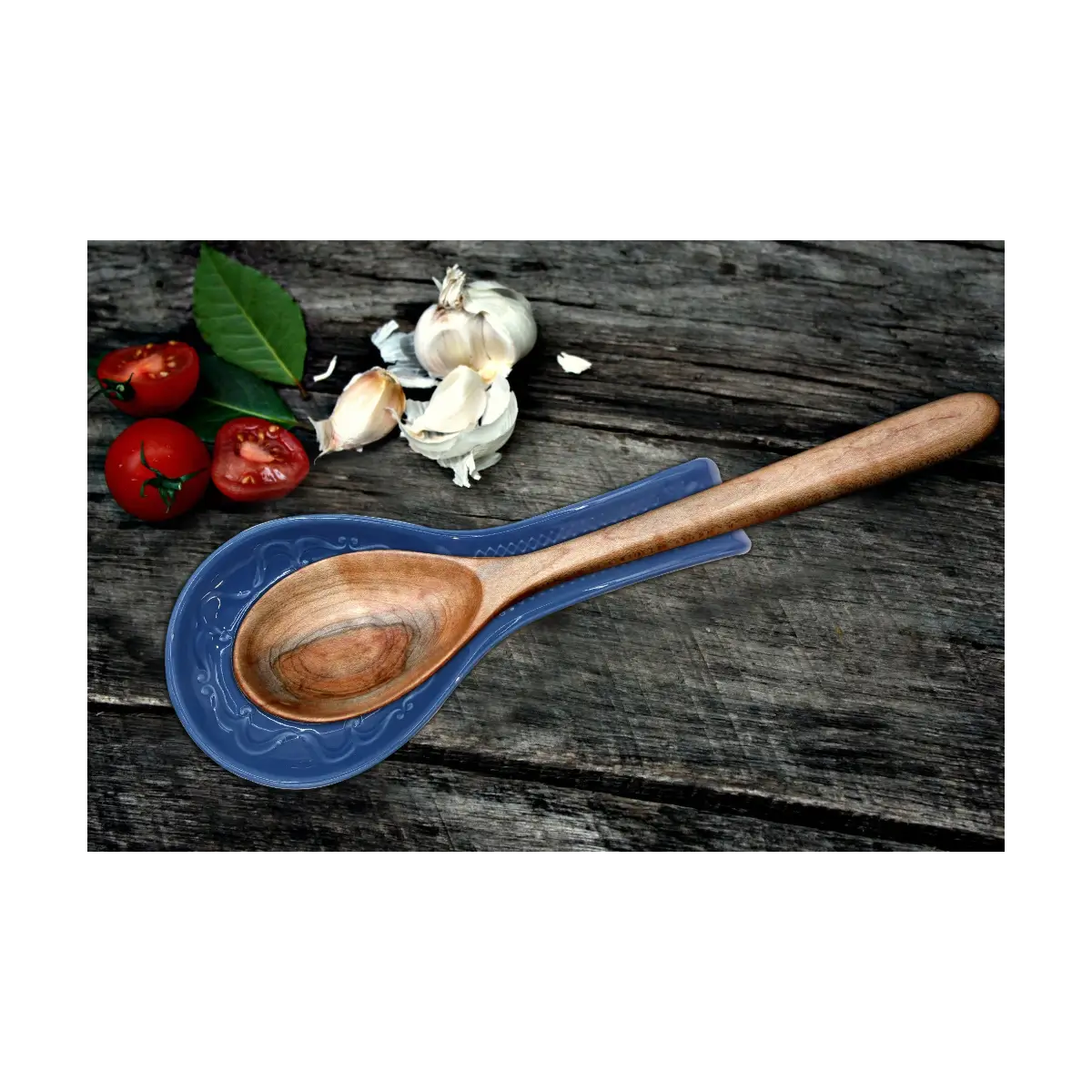 Ceramic spoon rest dish
