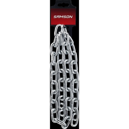 Galvanized plastic card chain