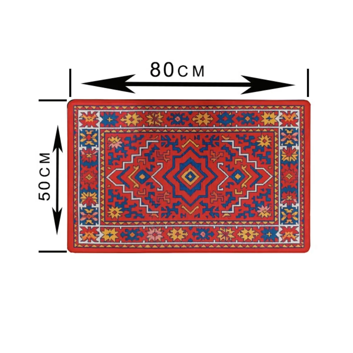 Ethnic pattern floor mat