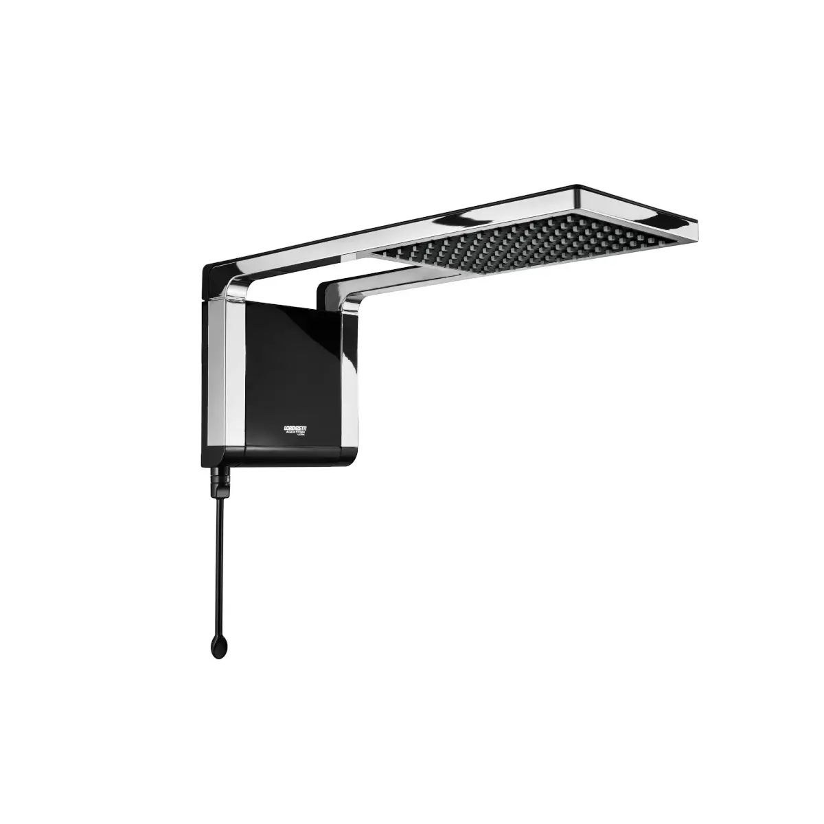 Black chrome storm shower