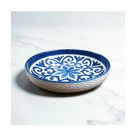 Embossed ceramic dish 12cm