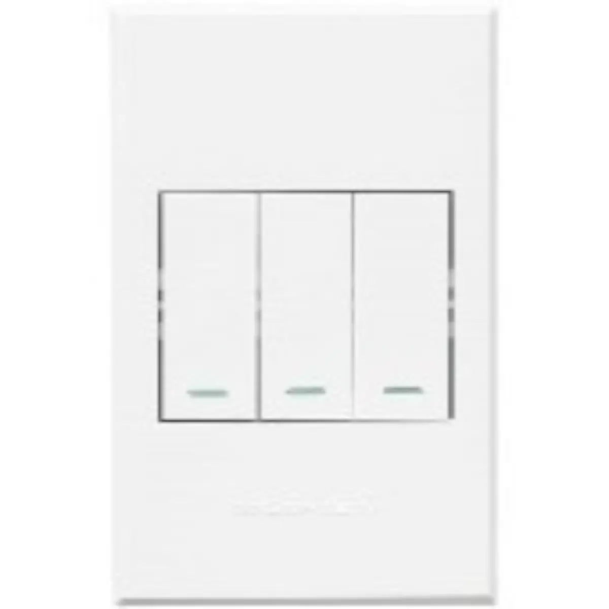 Three lever light switch