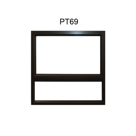 Valuwin Bronze Aluminium Top Hung Window PT69 (600x900) - Al's Hardware