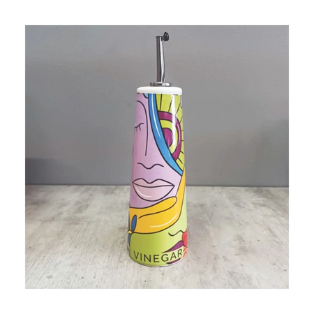 Ceramic vinegar dispenser bottle