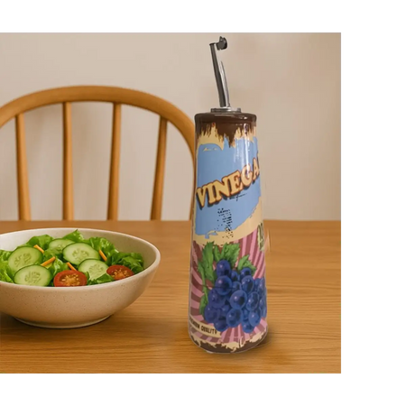 Ceramic vinegar dispenser bottle