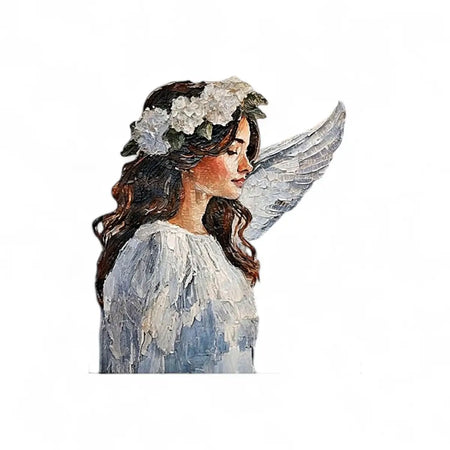 Tjhoko Paint Angelic Grace (Vertical) Lrg | 860X598 mm Decoupage Sheet