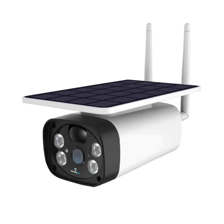 Solar outdoor bullet camera