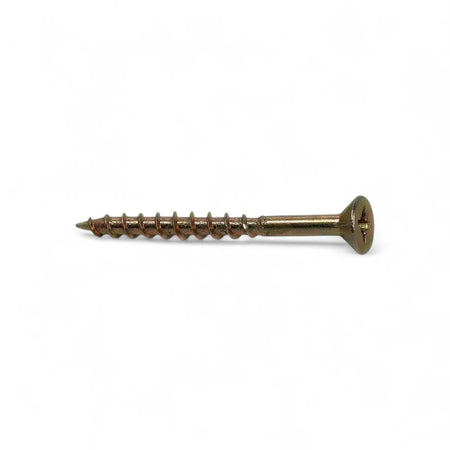 Yellow Passivated Chipboard Screw (400-Pack)