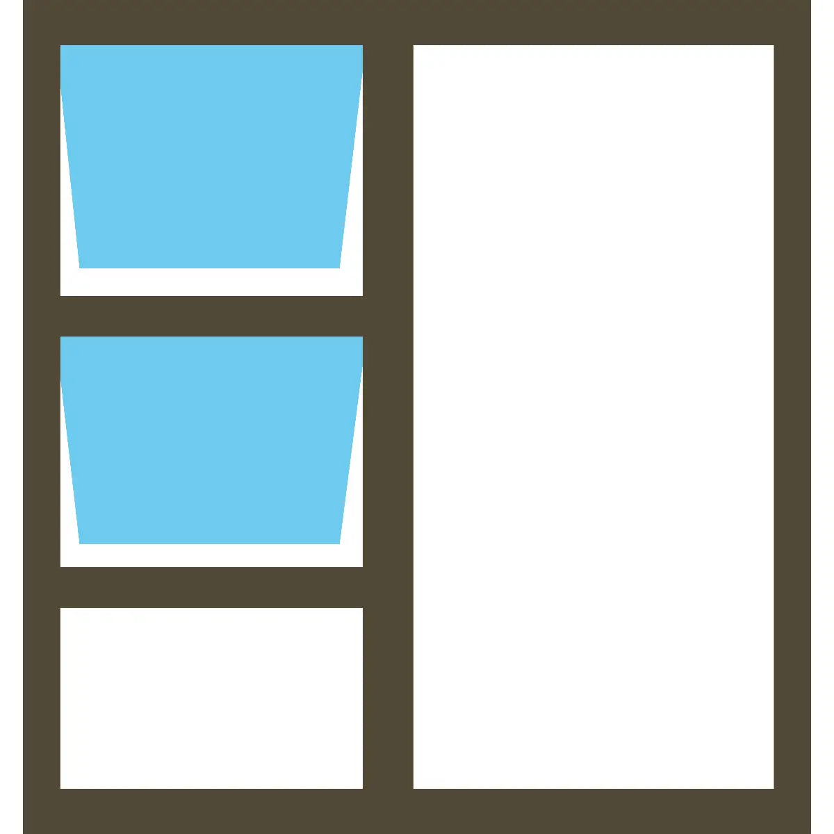 Valuwin Aluminium Top Hung Window PTT1818 (1800X1800)  DOUBLE OPENER - Al's Hardware
