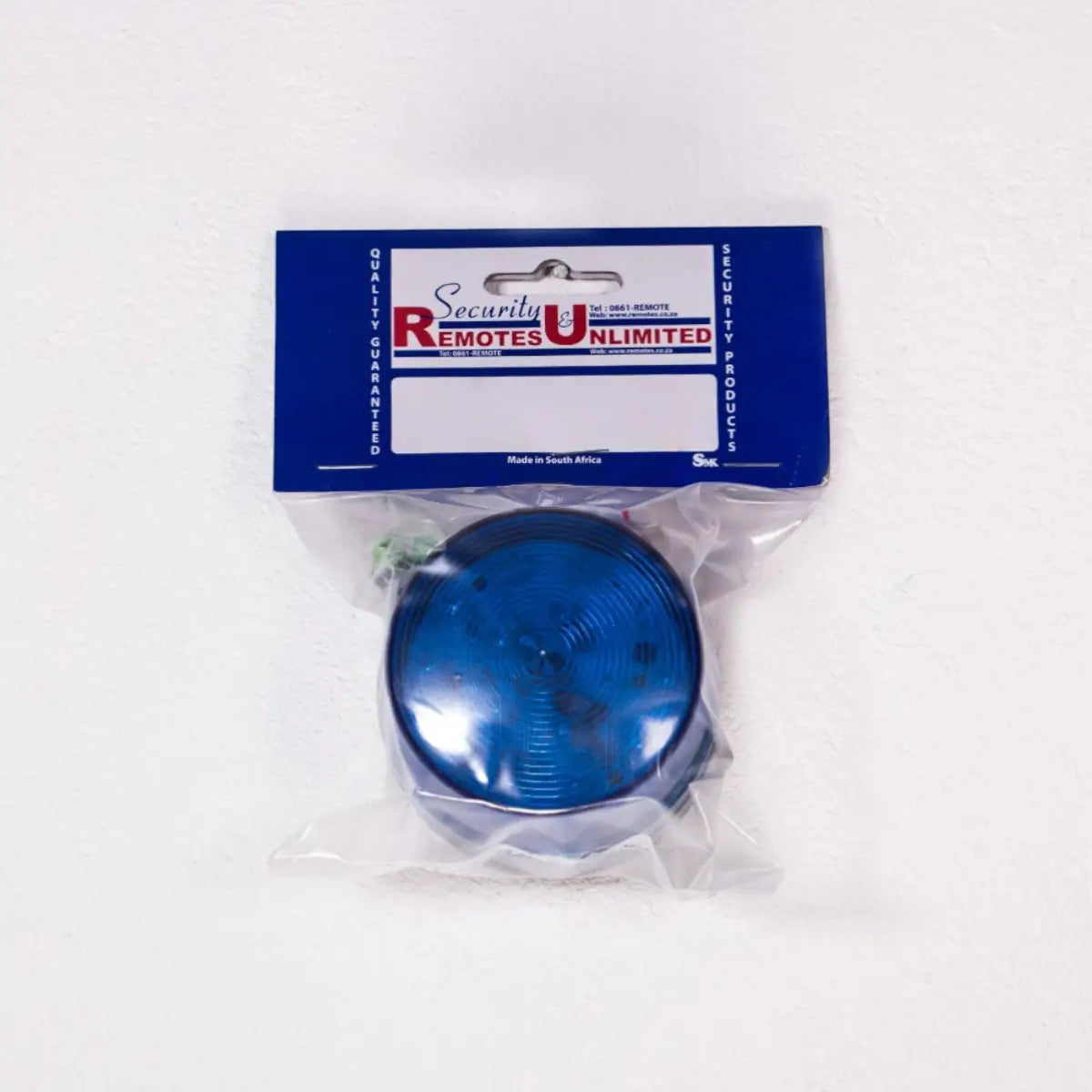 Red strobe security light