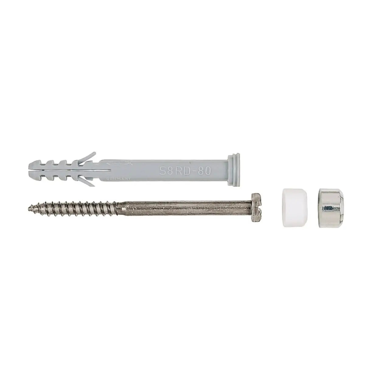 Ceramic castor fixing set