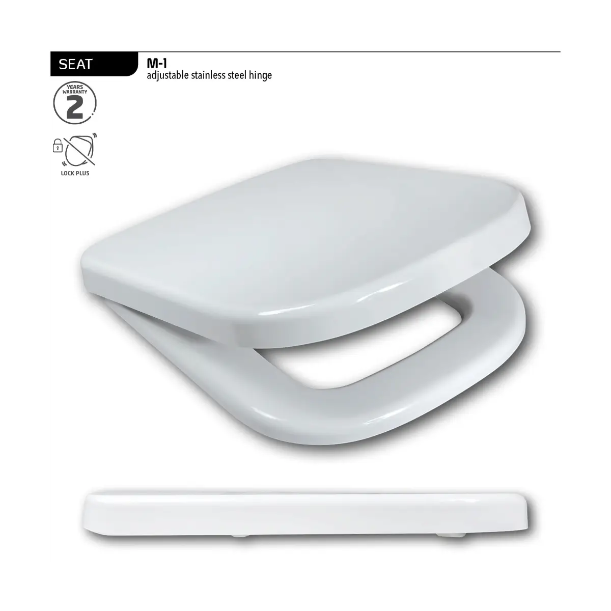 Thermodur toilet seat inox hinges
