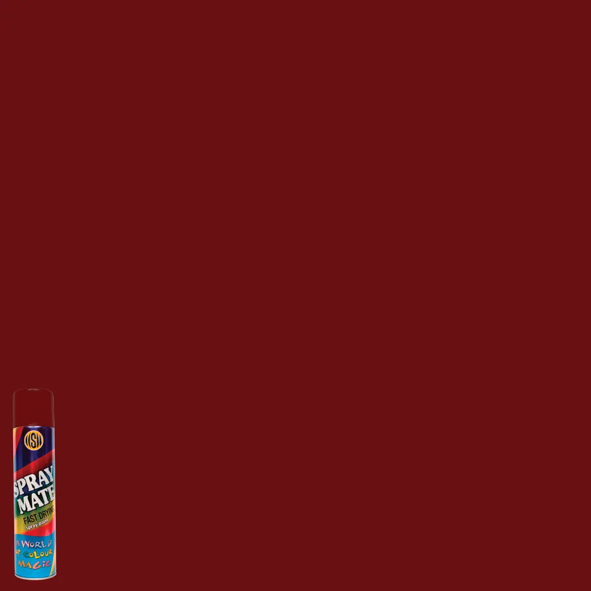 Maroon spray paint can